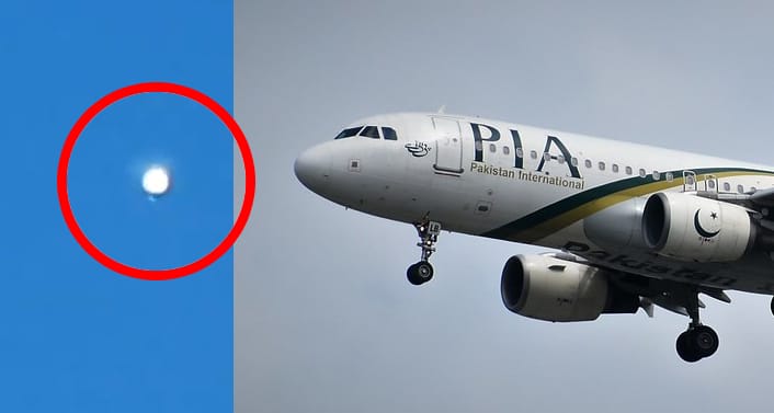 PIA Pilots Report Seeing UFO Over Karachi, Pakistan (2021)